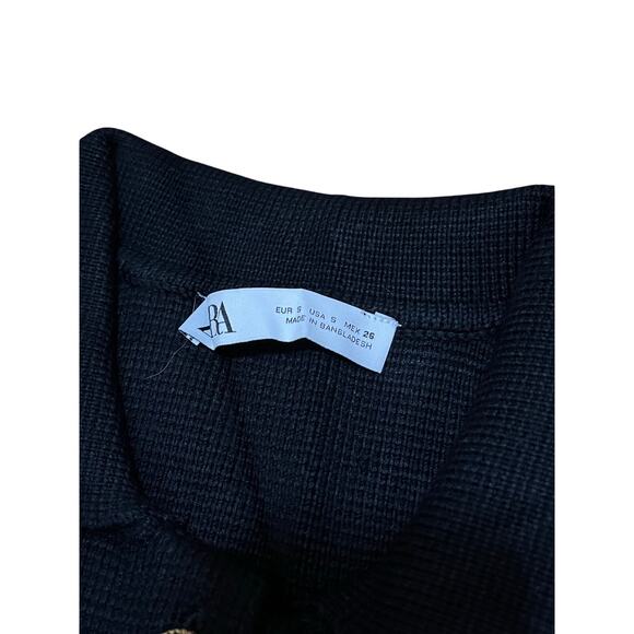 Zara Navy Women’s Blazers With Gold Buttons Size Small - Picture 2 of 4